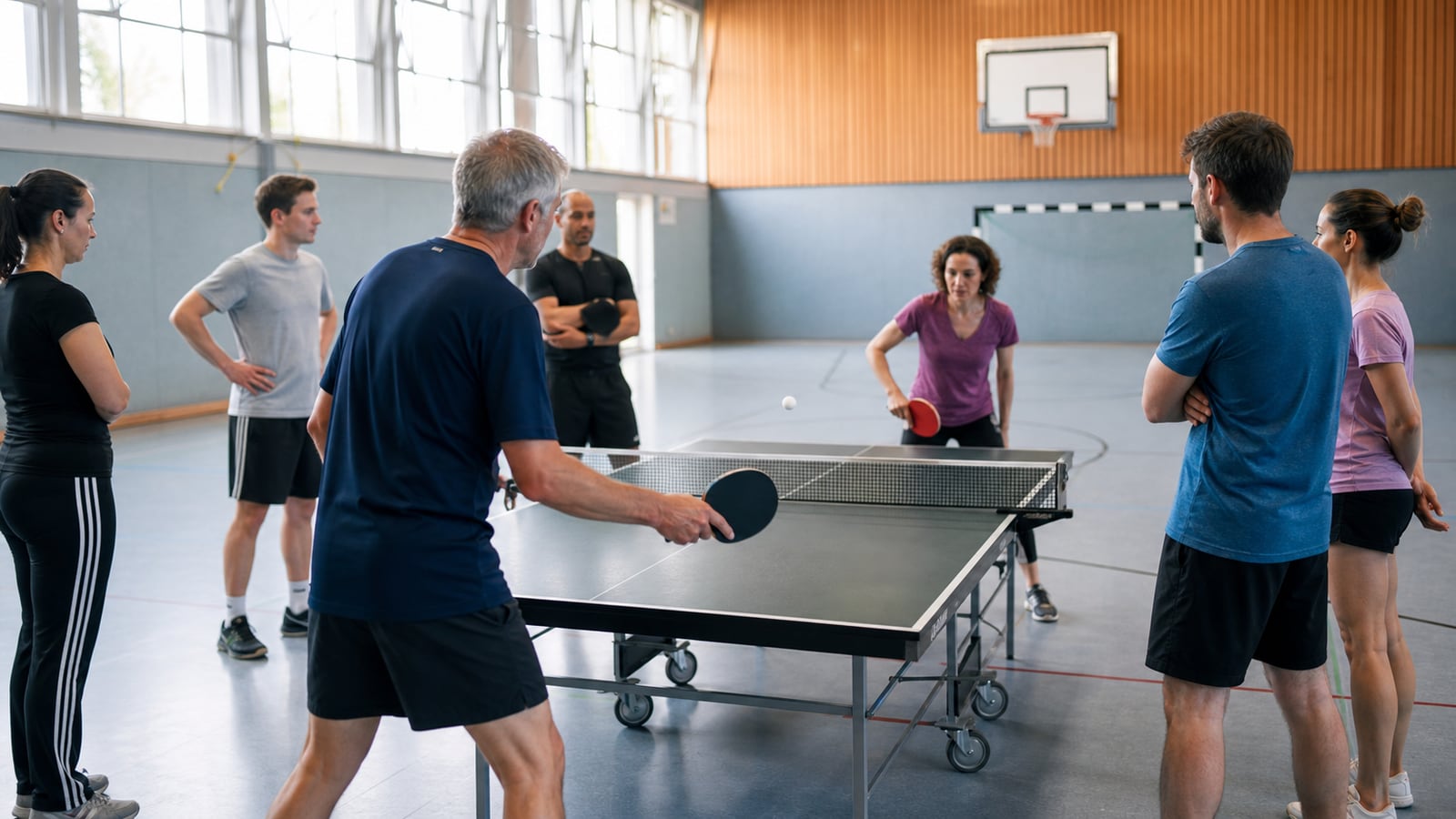 Entspannter Sport- und Spieletag auf einem Gemeinschaftsfeld